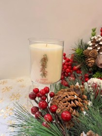 Χριστουγεννιάτικο διάφανο ποτήρι3